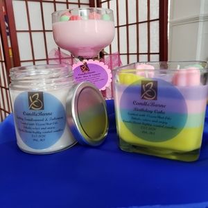 Custom hand poured soy candles
